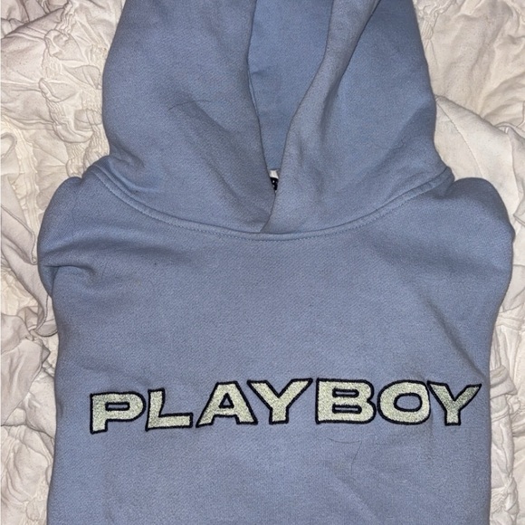 Play boy hoodie blue - Picture 2 of 5